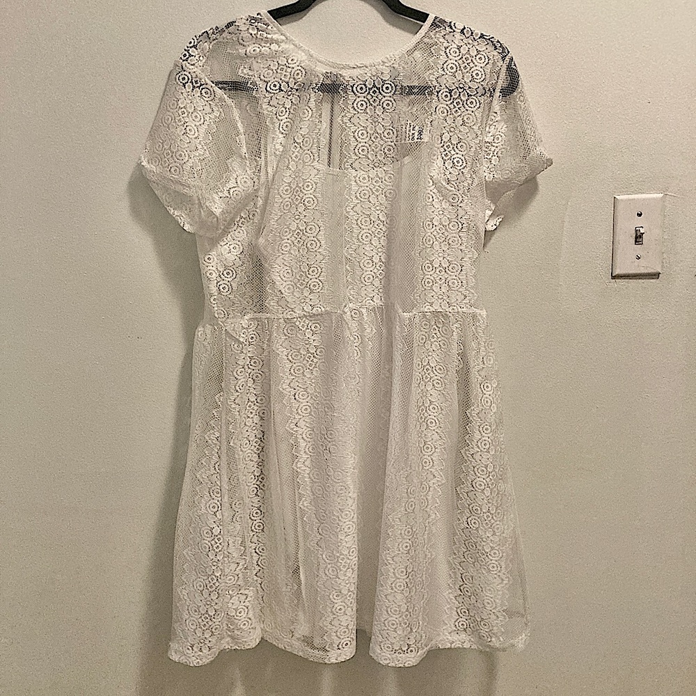 White Lace Dress Large
